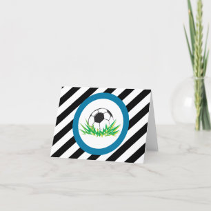 Tarjetas de notas de agradecimiento por fútbol par