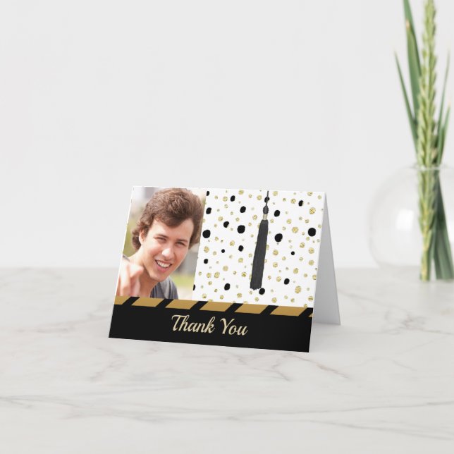 Tarjetas de notas de agradecimiento por graduación (Anverso)