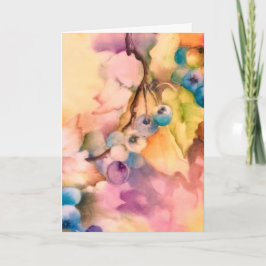 Tarjetas de notas de arándano azul (para uso al po