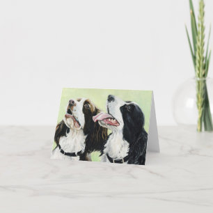 Tarjetas de notas de arte de English Springer Span