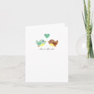 Tarjetas de notas de Aves de Amor