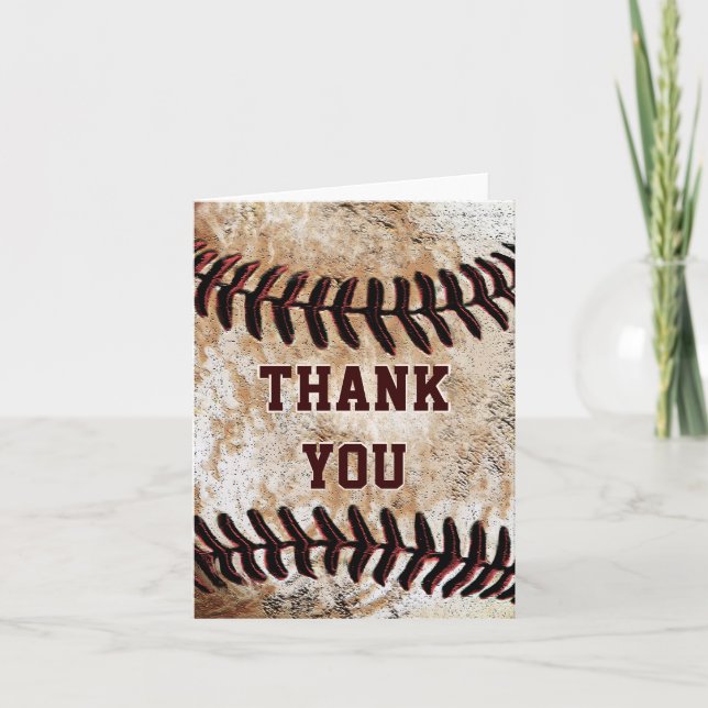Tarjetas de notas de béisbol rústicas en blanco o  (Anverso)