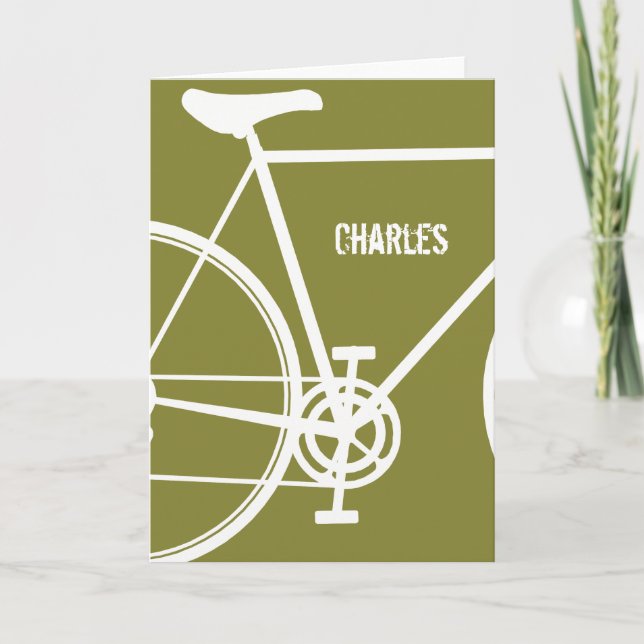 Tarjetas de notas de bicicleta personalizadas (Anverso)