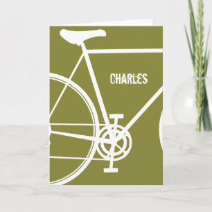 Tarjetas de notas de bicicleta personalizadas