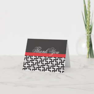 Tarjetas de notas de Black White Red