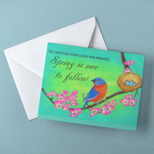 Tarjetas de notas de Bluebird