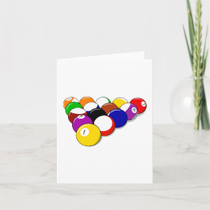 Tarjetas de Notas de Bolas de Snooker