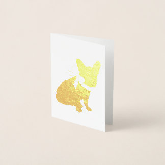 Tarjetas de notas de Bulldog francesas con Relieve