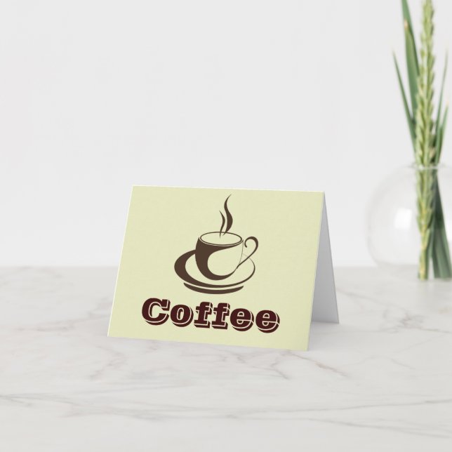Tarjetas de notas de café caliente (Anverso)