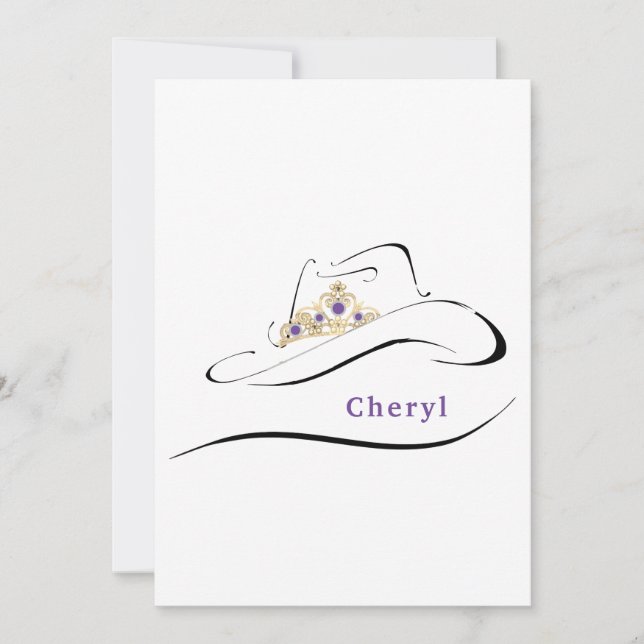 Tarjetas de notas de concurso de Miss Sra. Rodeo C (Anverso)