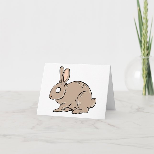 Tarjetas de notas de conejo marrón (Subido por el creador)