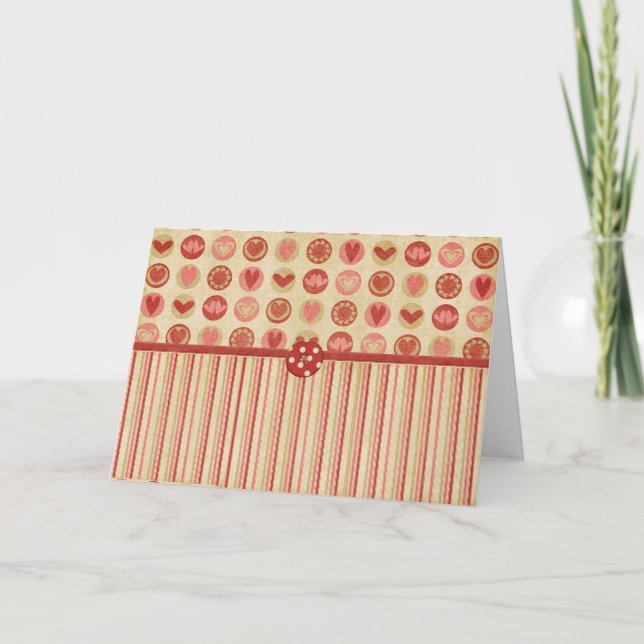 Tarjetas de notas de corazón (Anverso)