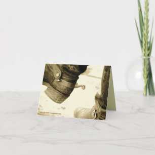 Tarjetas de notas de Cowboy Boots occidentales