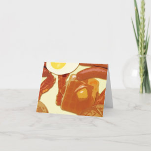 Tarjetas de notas de desayuno