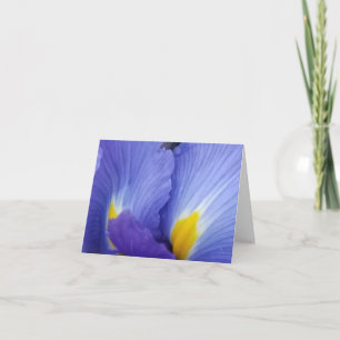 Tarjetas de notas de detalle de las flores de iris