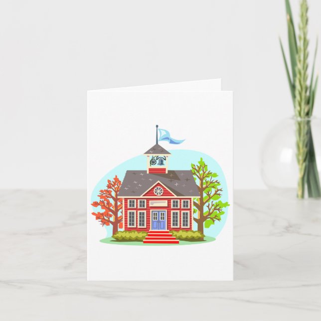 Tarjetas de notas de edificios escolares (Anverso)