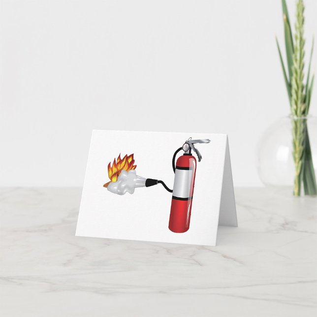 Tarjetas de notas de extintor de incendios apagand (Subido por el creador)
