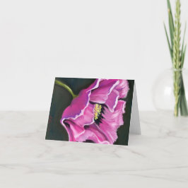 tarjetas de notas de flores moradas