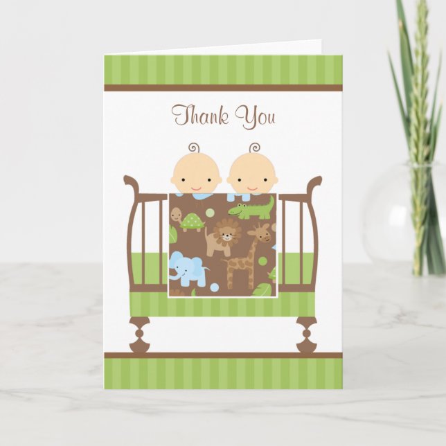 Tarjetas de notas de gafas de cuna de selva (Anverso)