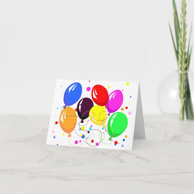 Tarjetas de notas de globos fiestas (Subido por el creador)