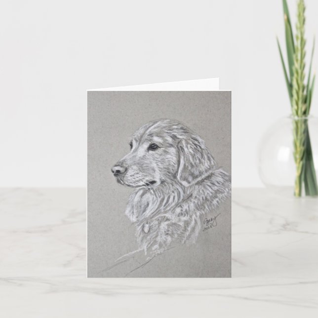 Tarjetas de notas de Golden Retriever (Anverso)
