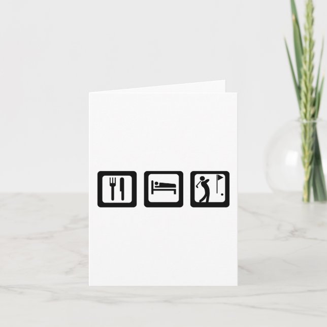 Tarjetas de notas de golf de Sleep (Anverso)