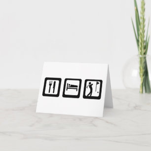 Tarjetas de notas de golf de Sleep