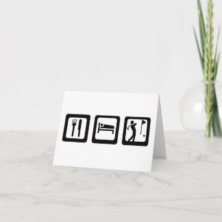 Tarjetas de notas de golf de Sleep