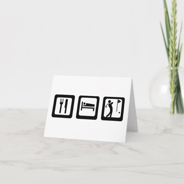 Tarjetas de notas de golf de Sleep (Anverso)