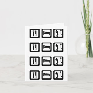 Tarjetas de notas de golf de Sleep