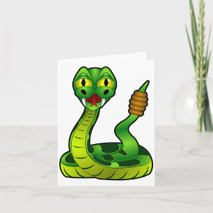 Tarjetas de notas de Green Rattlesnake