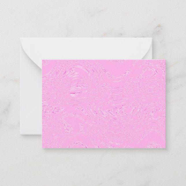 Tarjetas de notas de hielo rosa (Anverso)