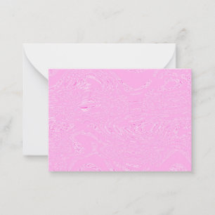 Tarjetas de notas de hielo rosa