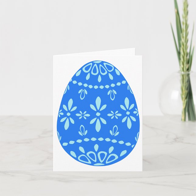 Tarjetas de notas de huevo de pascua azul de encaj (Subido por el creador)