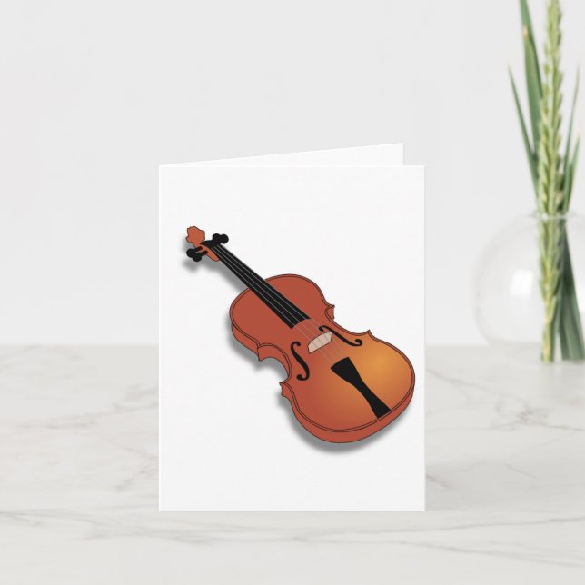 Tarjetas de notas de instrumentos de violín (Anverso)