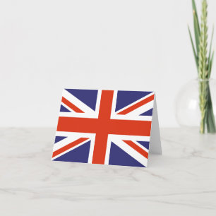 Tarjetas de notas de la bandera británica Jack