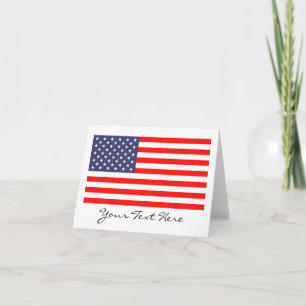 Tarjetas de notas de la bandera de Estados Unidos