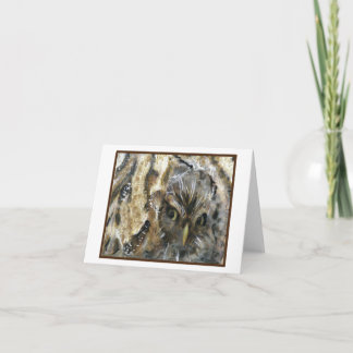 Tarjetas de notas de la lechuza