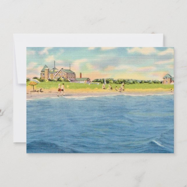 Tarjetas de notas de la playa del viejo Cabo Cod (Anverso)