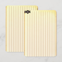 Tarjetas de notas de la receta del oso Figdewdrop