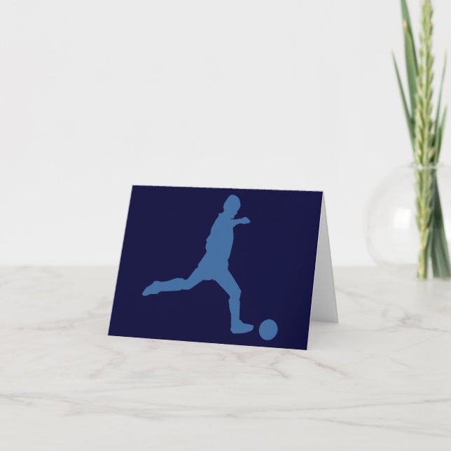 Tarjetas de notas de la silueta de fútbol (Anverso)