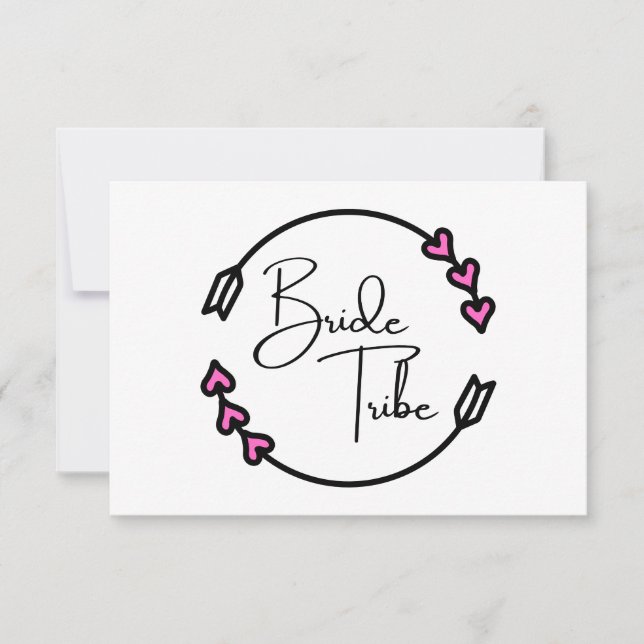 Tarjetas de notas de la tribu de novias (Anverso)