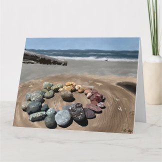 Tarjetas de notas de las rocas de la playa Ruby