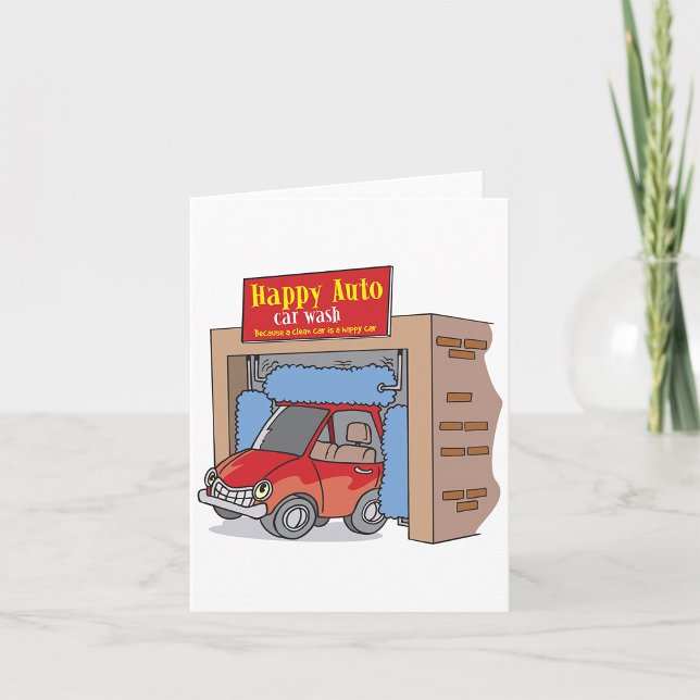Tarjetas de notas de lavado de autos Happy Auto (Subido por el creador)