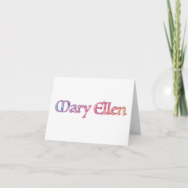 Tarjetas de notas de Mary Ellen (Anverso)