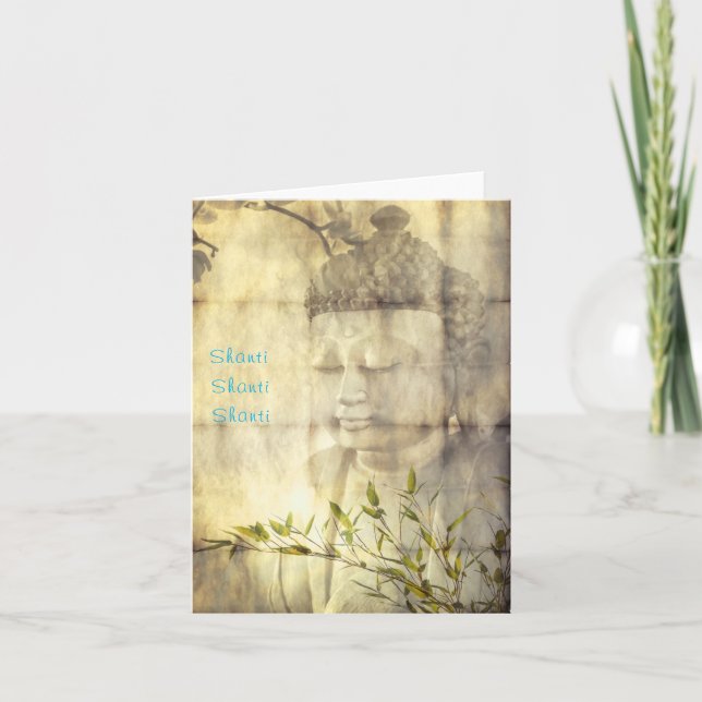 Tarjetas de notas de meditación de Yoga Shanti (Pe (Anverso)