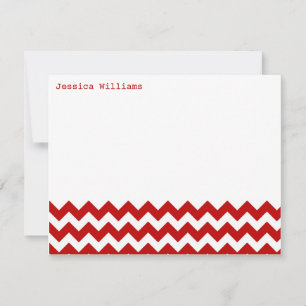 Tarjetas de notas de moda para Chevron