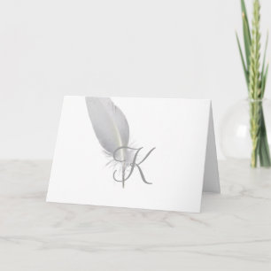 Tarjetas de notas de monograma de script - Cojín d