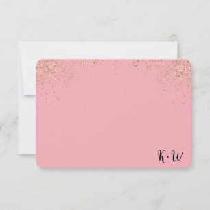 Tarjetas de notas de monograma personalizadas de P