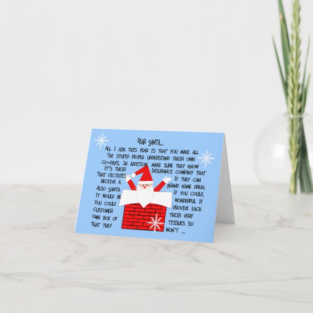 Tarjetas de notas de Navidades farmacéuticos raras (Anverso)